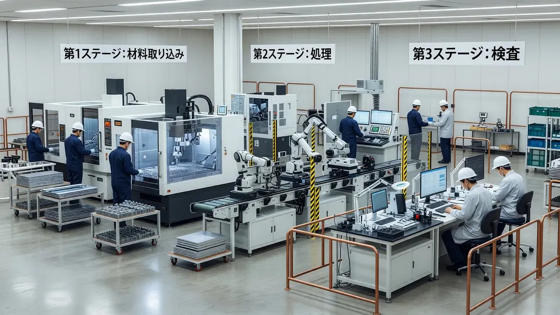 整理された生産段階のイメージ