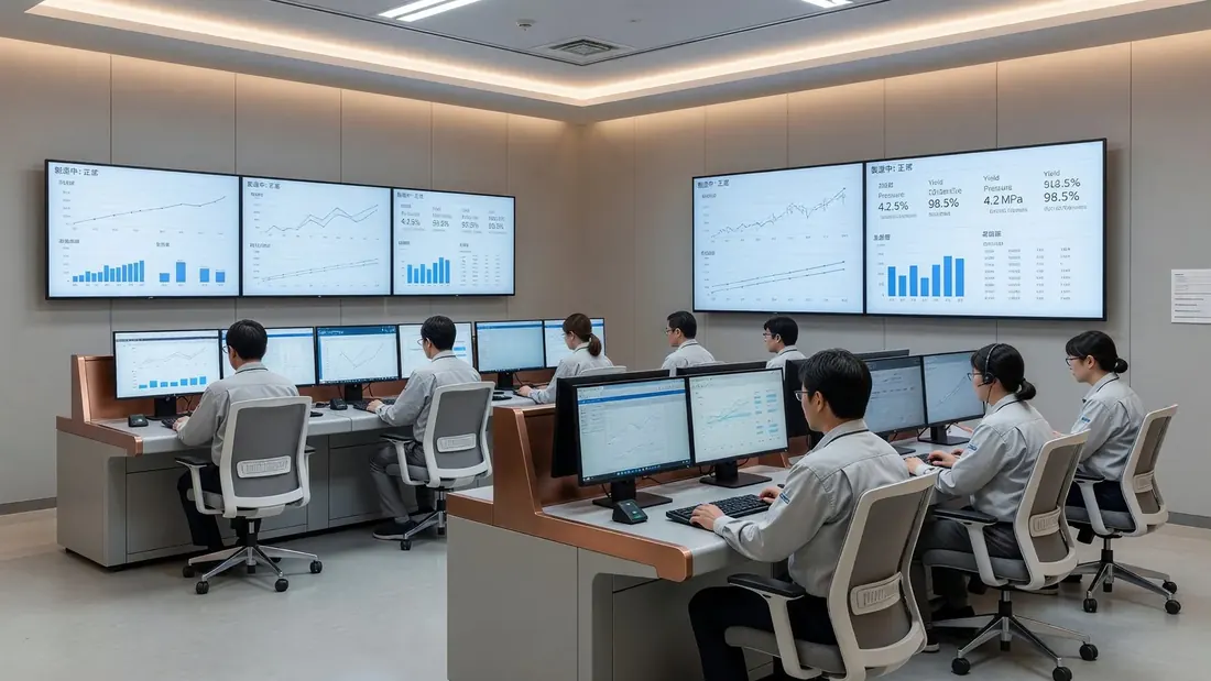 生産管理ルームの様子